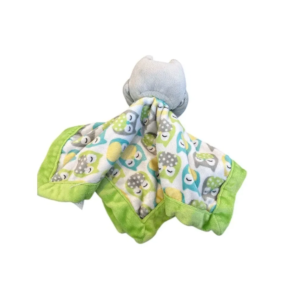 Lot of Lovey Security Blankets Soft Baby Dog Cow‎ Monkey Owl Plush Animals Clean